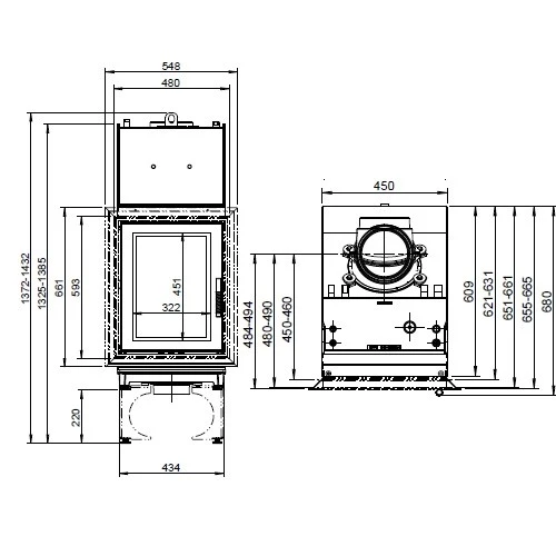 Kachelofeneinsatz Leda Turma H80 W 12/13 KW Wasserführend 5 Kachelofeneinsatz Leda Turma H80 W 12/13 KW Wasserführend – Bild 5