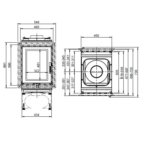 Kachelofeneinsatz Leda Turma H85 DS 14/15 KW 3 Kachelofeneinsatz Leda Turma H85 DS 14/15 KW – Bild 3