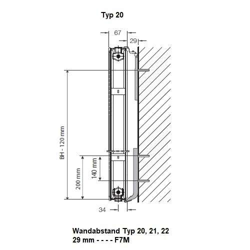 Heizkörper Komplett Set Buderus Logatrend CV-Plan Typ 20 - Flachheizkörper 2 Heizkörper Komplett Set Buderus Logatrend CV-Plan Typ 20 - Flachheizkörper – Bild 2