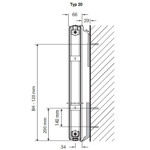 Heizkörper Komplett Set Buderus Logatrend CV-Profil Typ 20 - Flachheizkörper 2 Heizkörper Komplett Set Buderus Logatrend CV-Profil Typ 20 - Flachheizkörper – Bild 2