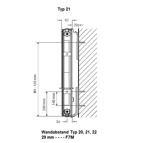 Heizkörper Komplett Set Buderus Logatrend CV-Plan Typ 21 - Flachheizkörper 3 Heizkörper Komplett Set Buderus Logatrend CV-Plan Typ 21 - Flachheizkörper – Bild 3