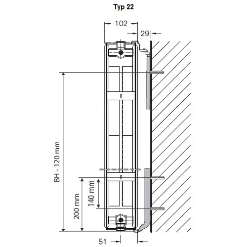 Heizkörper Komplett Set Buderus Logatrend CV-Profil Typ 22 - Flachheizkörper 3 Heizkörper Komplett Set Buderus Logatrend CV-Profil Typ 22 - Flachheizkörper – Bild 3