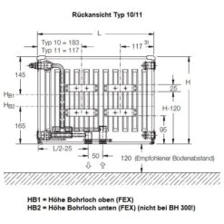 Heizkörper Komplett Set Buderus Logatrend VCM-Profil Typ 11 - Flachheizkörper -Angebote Morsø Store VCM Profil Ruckansicht Typ 10 11 900x900