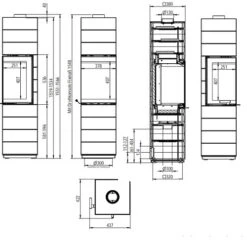Kaminofen Leda Corna PS 6 KW -Angebote Morsø Store leda corna PS technisches 900x900